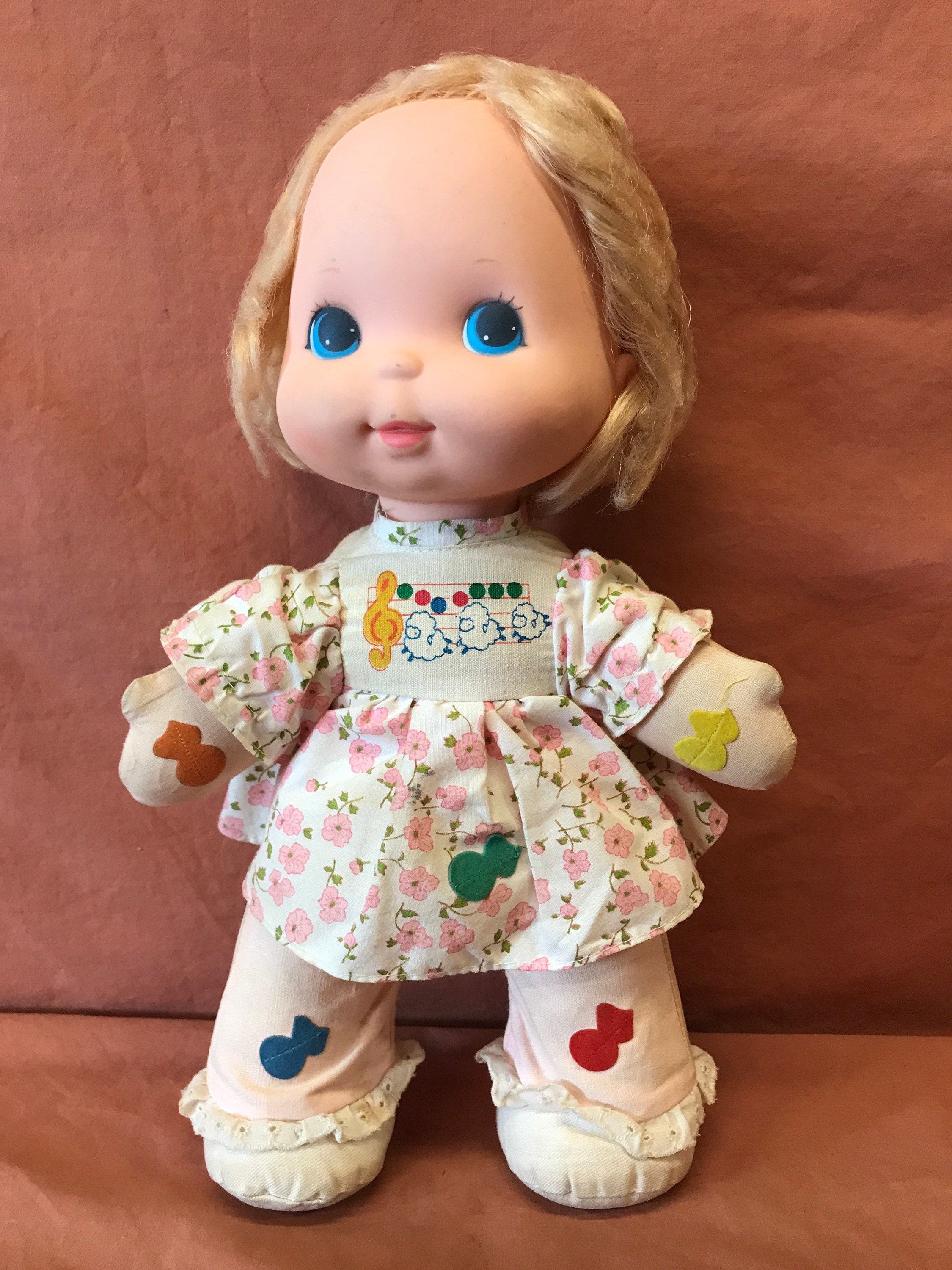 Vintage Circa 1970s Love Notes Doll With Original Songbook by