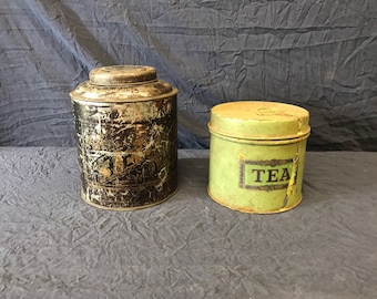 Pair of vintage Tea tins.