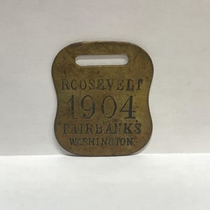 Vintage 1904 Roosevelt and Fairbanks Campaign Fob. Election Memorabilia. Campaign Fob.