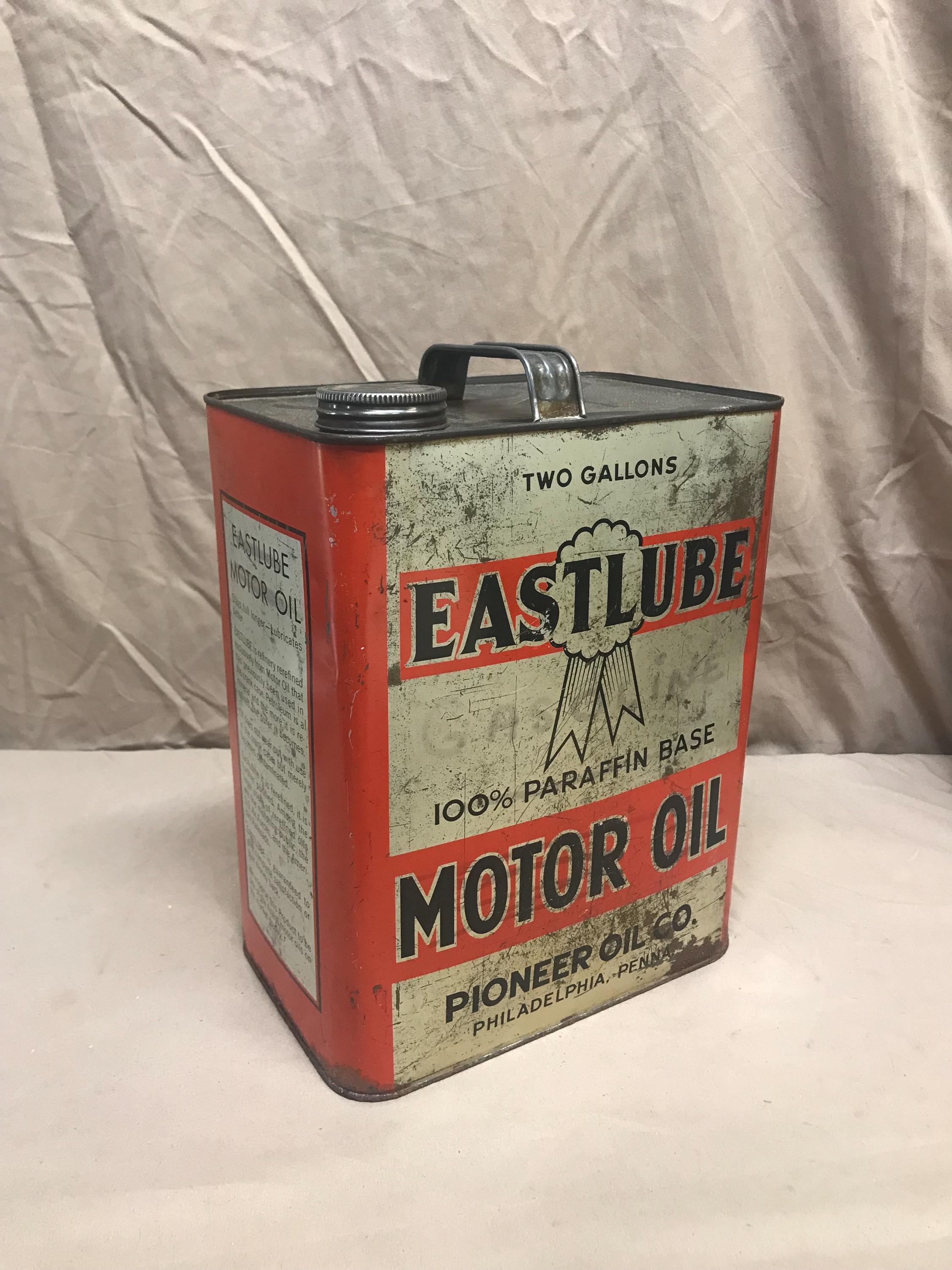 Vintage Eastlube Two Gallon Metal Motor Oil Can: SAE 40 Advertising - Etsy