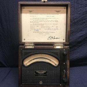 Vintage Jewell Portable DC Microammeter. Vintage electronics. Vintage test equipment.