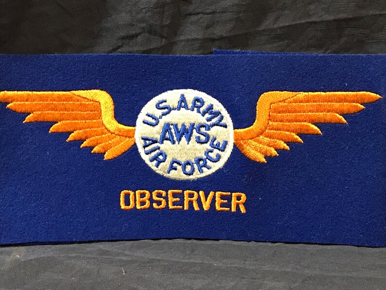 Vintage US Army Air Force Observer Arm Band. - Etsy