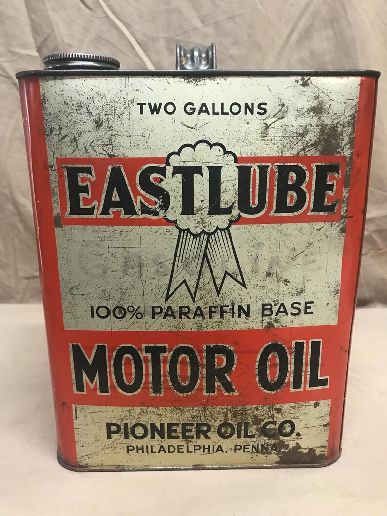 Vintage Eastlube Two Gallon Metal Motor Oil Can: SAE 40 Advertising - Etsy