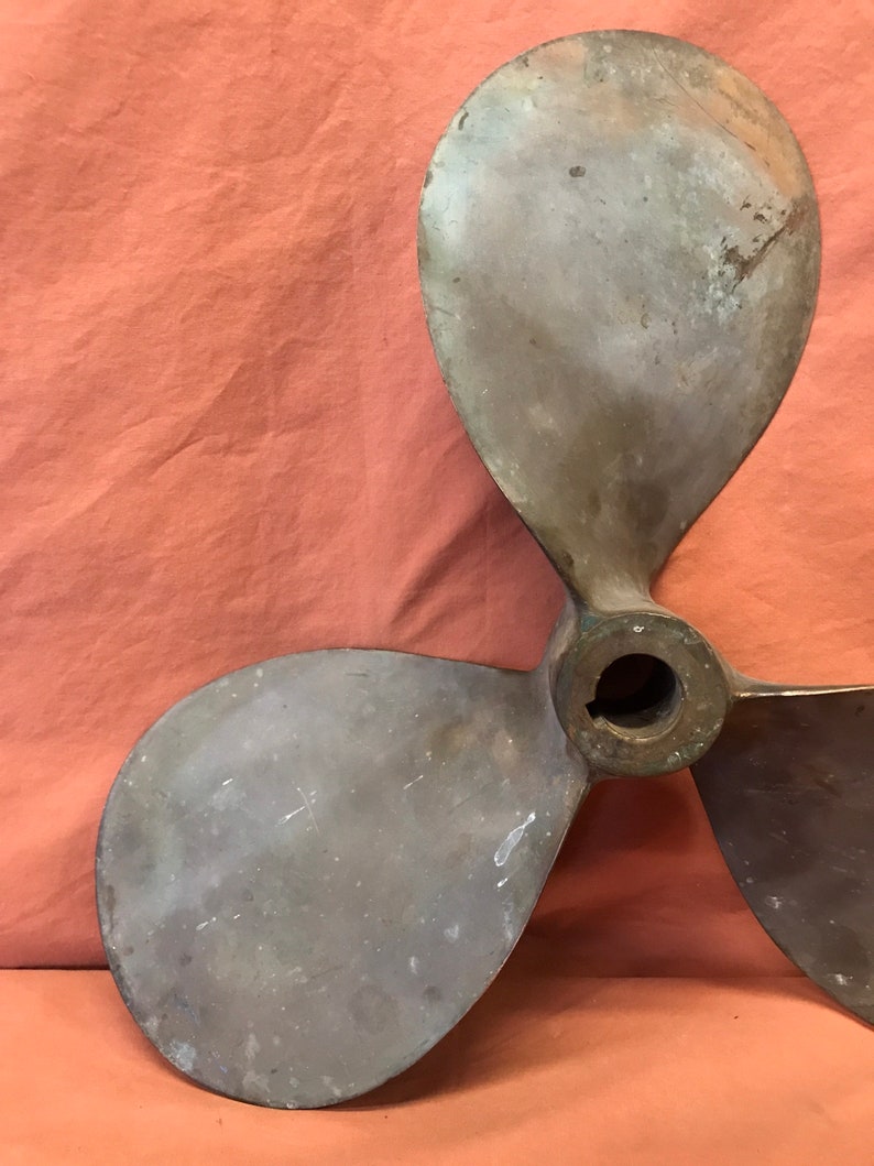 Vintage Three Blade Brass Boat Propeller. 16 Inch Brass Etsy