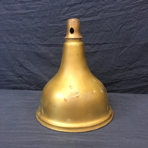 Vintage 10 1/2 inch aluminum lamp shade.