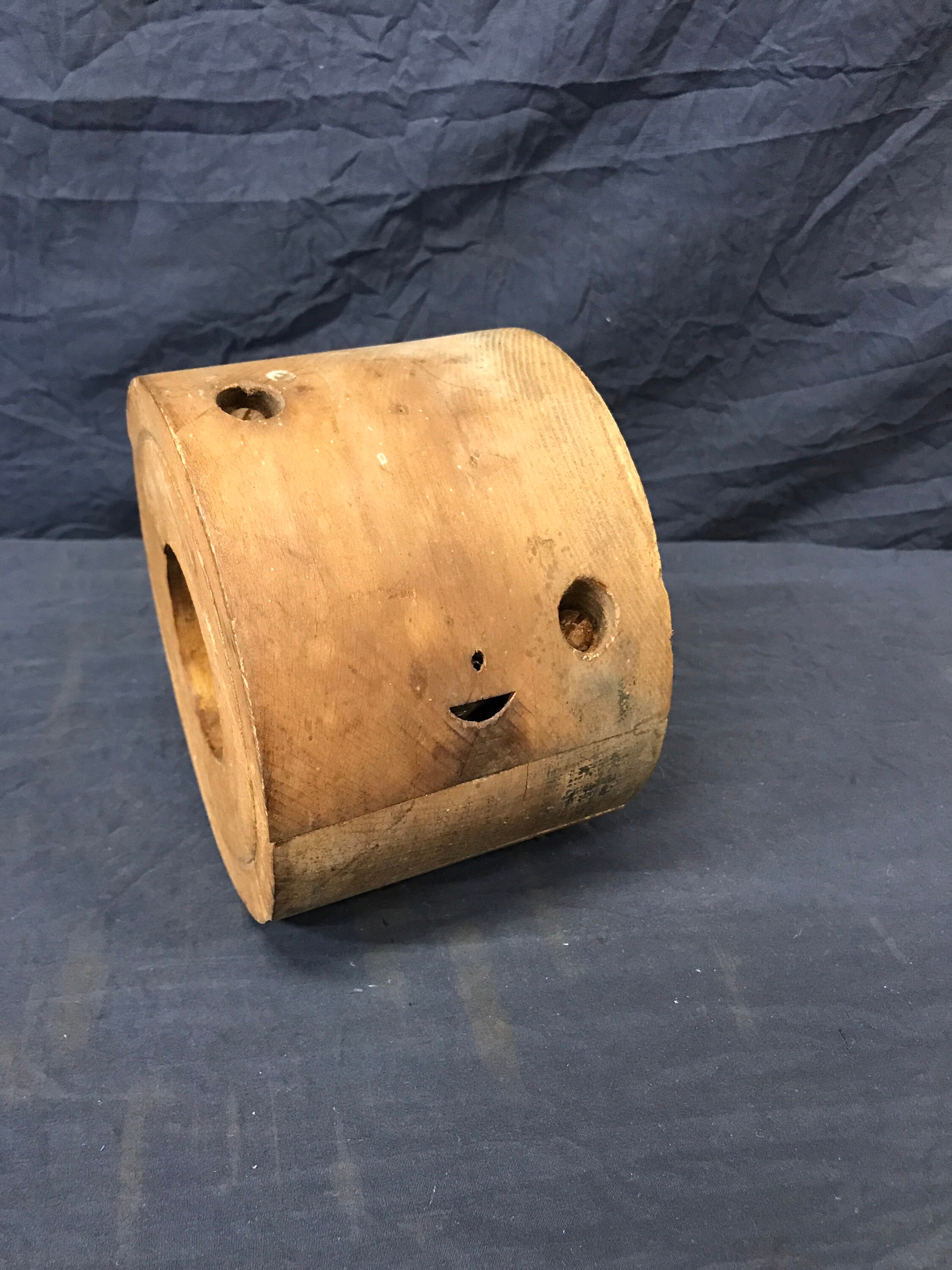 Vintage Wooden Flat Belt Pulley. Etsy