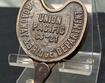 Vintage Adlake lock for The Union Pacific Railroad Roadway and Bridge Department.