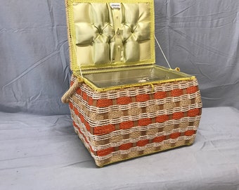 Vintage JCPenny sewing basket.