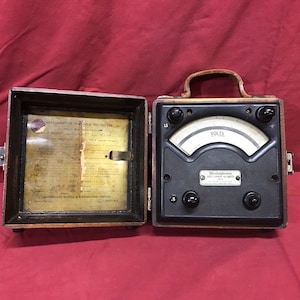 Antique Westinghouse Direct Current Voltmeter.