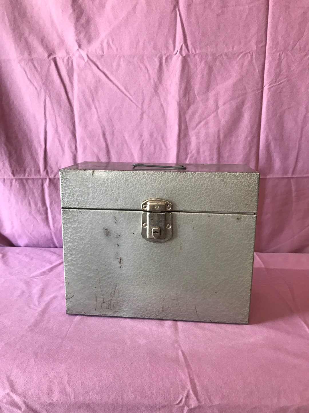 Vintage Tin Document Box Storage Box. Etsy