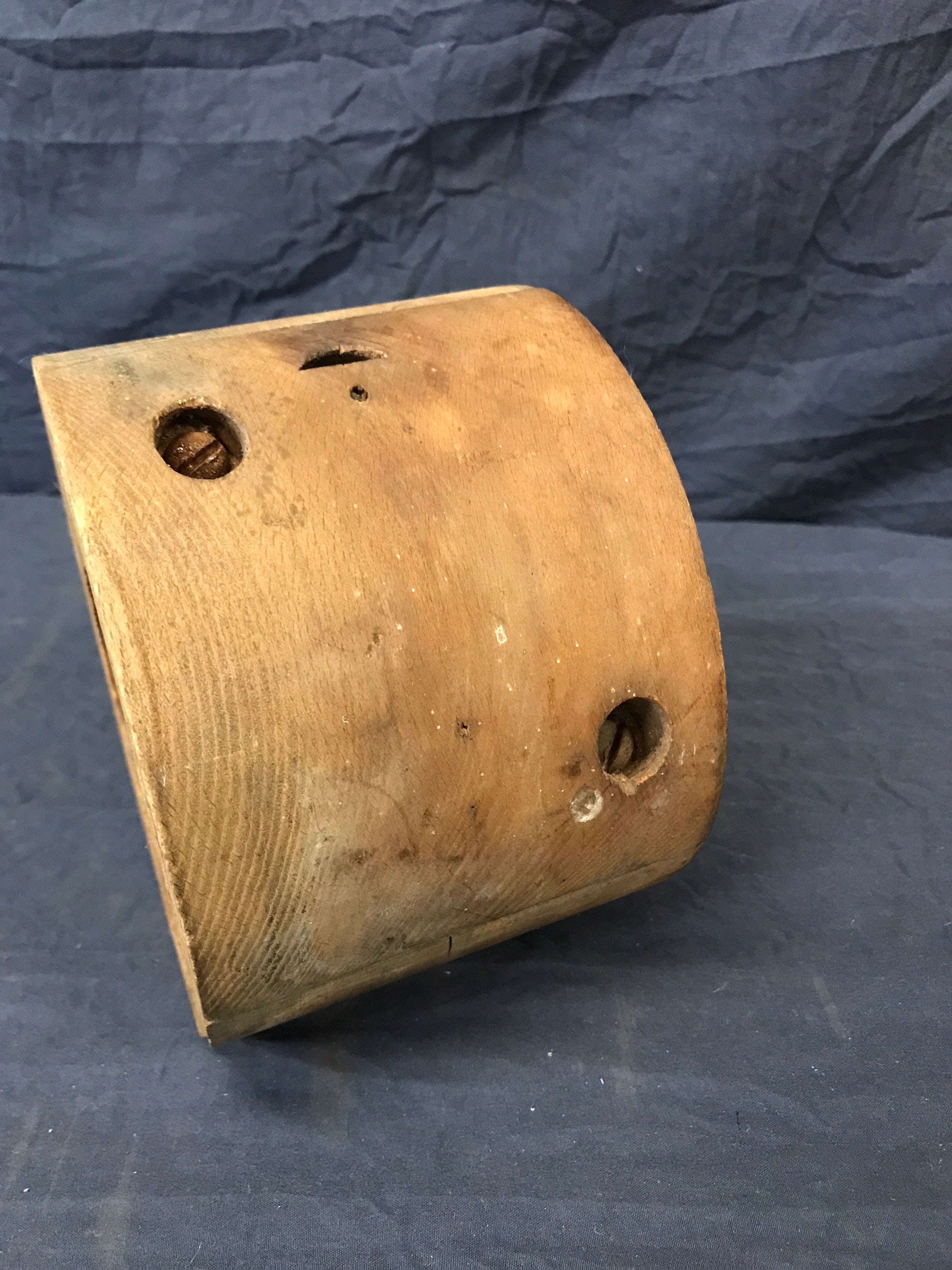 Vintage Wooden Flat Belt Pulley. Etsy