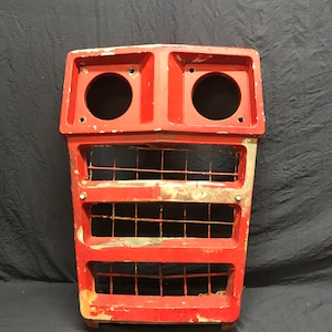 Vintage garden tractor front grille assembly. Wall art. Yard art. Industrial salvage. Farmhouse Chic.