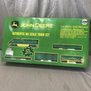 Vintage Athearn John Deere HO Scale Train Set. Vintage Train Sets. Model Trains. HO Train Sets.