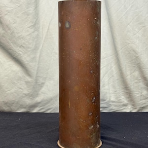 Vintage 105MM M14 Brass Howitzer spent shell casing.