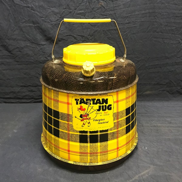 Vintage Tartan Jug. Vintage Thermos.