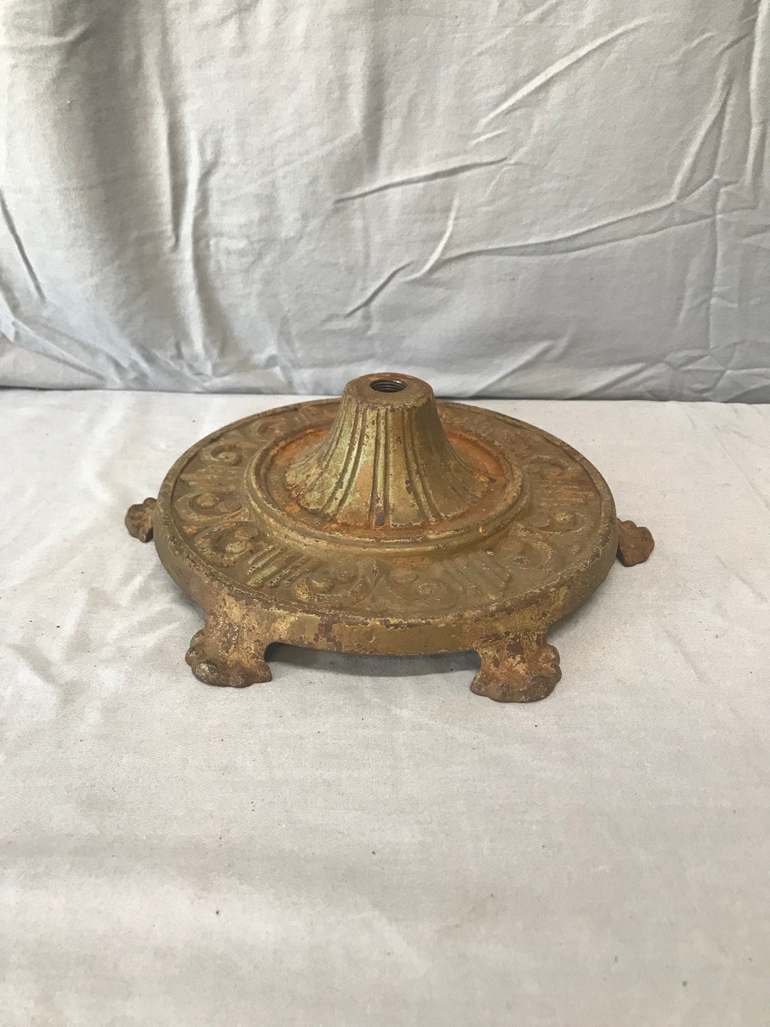 Antique Castiron Floor Lamp Base. Etsy