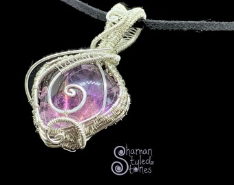 Ametrine, shaman styled in Argentium silver