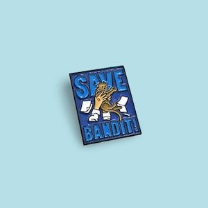 The Office Pin - The Office Show - The Office TV Show - Funny Enamel Pin - Cat Pin - Save Bandit