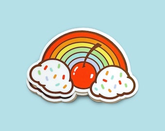 Sprinkle Kindness Magnet - Cute Magnet - Ice Cream Magnet - Rainbow Magnet - Kindness Magnet