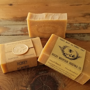Honey & Goat Milk Soap - 3 oz. - Rich Lather