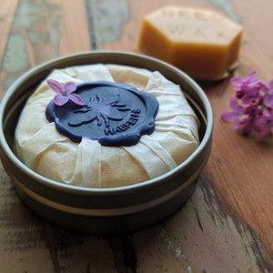 Natural Beeswax Lotion Bar 1.1 oz. image 1