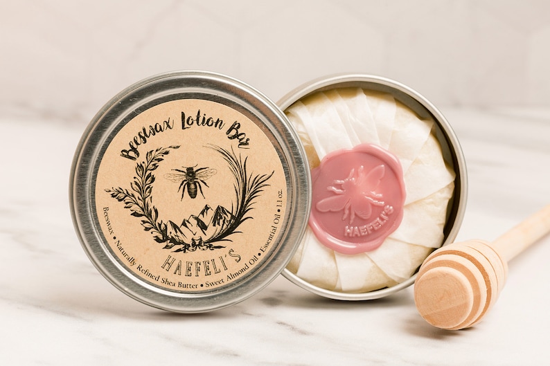 Natural Beeswax Lotion Bar 1.1 oz. image 4