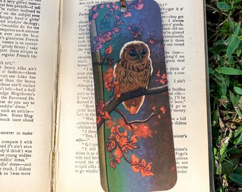 Owl Bookmark | Nature Bookmark | Booklover |
