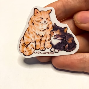 Two Cats Sticker