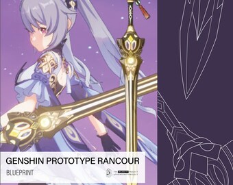 Genshin Impact Prototype Rancour Cosplay Prop Blueprint (PDF)