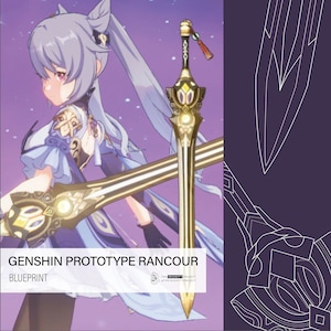 Plano del prototipo de cosplay de Rancour de Genshin Impact (PDF)