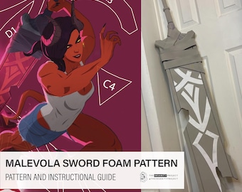 Malevola Dispatch Cosplay Sword Instruction Guide and Pattern (for EVA Foam)