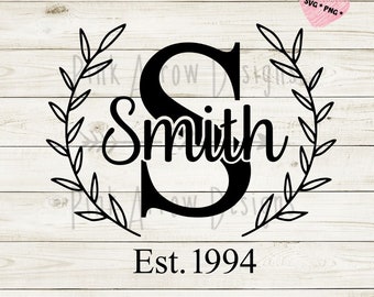 Family Name Svg Etsy