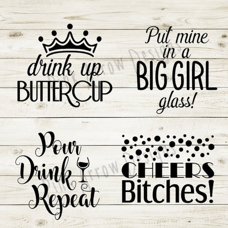 Wein Svg Bundle Trinken Svg Cheers Svg Cheers Hündinnen Etsy