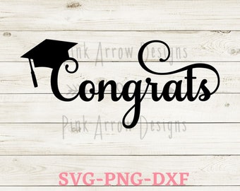 Graduation svg, svg Félicitations, Graduation cap svg, Graduation cake topper svg, Graduation décor, Félicitations svg, Félicitations couper fichier, png