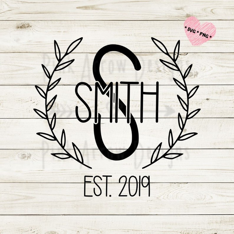 Download Last name monogram svg Rae Dunn inspired last name svg | Etsy