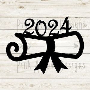 Abschluss-Svg, Abschluss-Diplom-Svg, Congrats Grad, Abschluss 2024 SVG, Abschluss-Cupcake-Topper, Abschluss-Party-Dekoration, Schnittdatei
