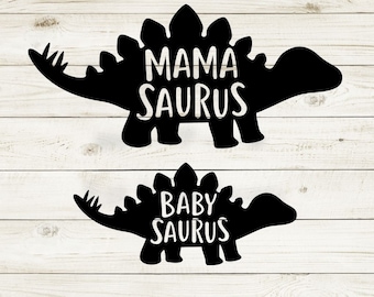 MamaSaurus BabySaurus svg, Maman et Mini Dinosaure svg, MamaSaurus svg, BabySaurus svg, Maman et bébé svg, Maman et Mini chemise, Dinosaure