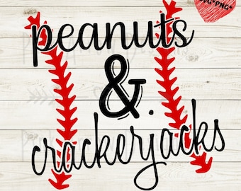 Peanuts and crackerjacks svg, Baseball tshirt svg, Baseball svg, Emmenez-moi au jeu de balle svg, Baseball mom svg, Cricut cut files, png