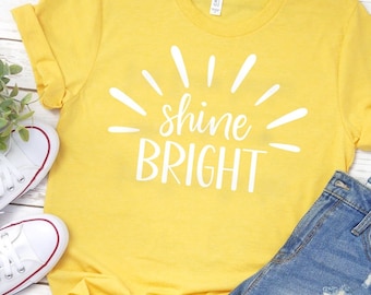 Shine Bright svg png, Inspirational Saying svg, Be The Light svg, You Are My Sunshine svg, Shine Bright T-shirt SVG PNG, Positive Vibes SVG
