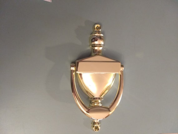 Custom Engraved Brass Door Knocker Etsy