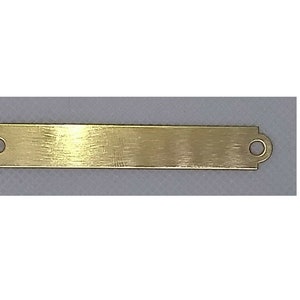 Op maat gegraveerde kleine messing plaquette