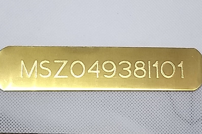 Custom Engraved HIN Hull Identification Number NAVAL BRASS Etsy