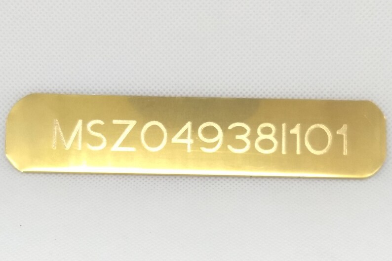 Custom Engraved HIN Hull Identification Number NAVAL BRASS Etsy