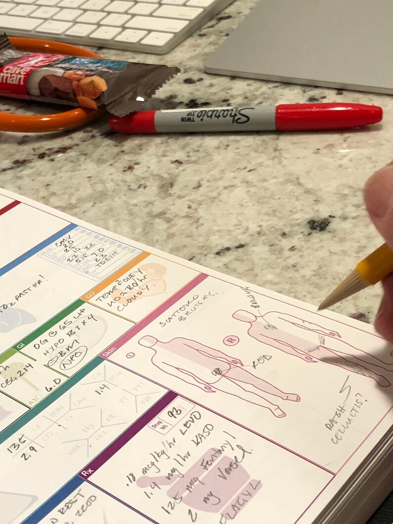 Patient H&P Notebook for Nurses Nurse Practitioners Nursing Etsy