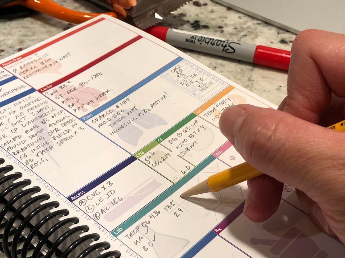 Nursenotes Patient H&P Notebook for Nurses Nps Nursing Etsy