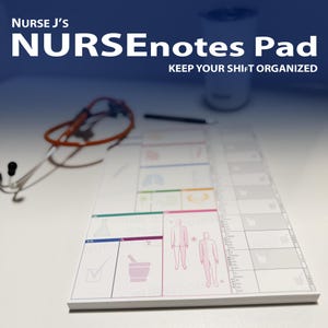 NEW NURSEnotes Pad : Patient H&P Notepad for Nurses, NPs, Nursing Students, PAs, Nursing Students, Medical Students and More!