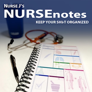 NURSEnotes Booklet: Patient H&P Notebook/ NURSE Brain for Nurses, NPs, Nursing Students, PAs, Nursing Students, Medical Students and More!