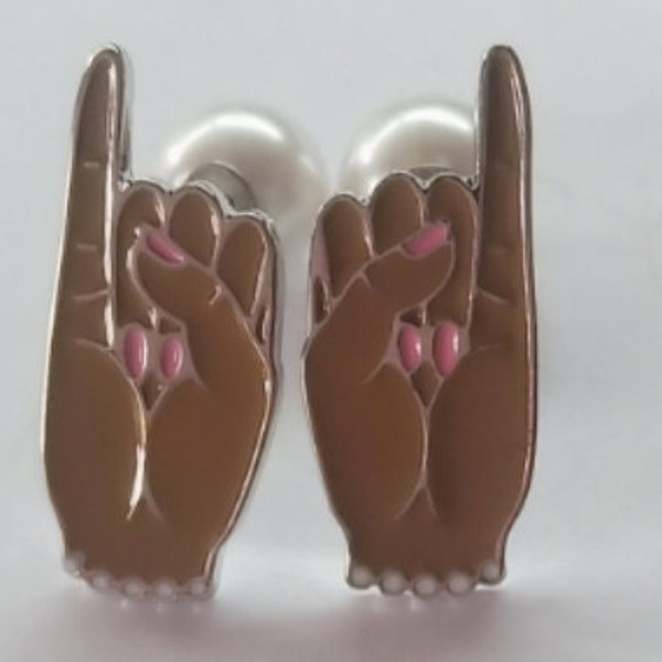 Pinky's Up Earrings