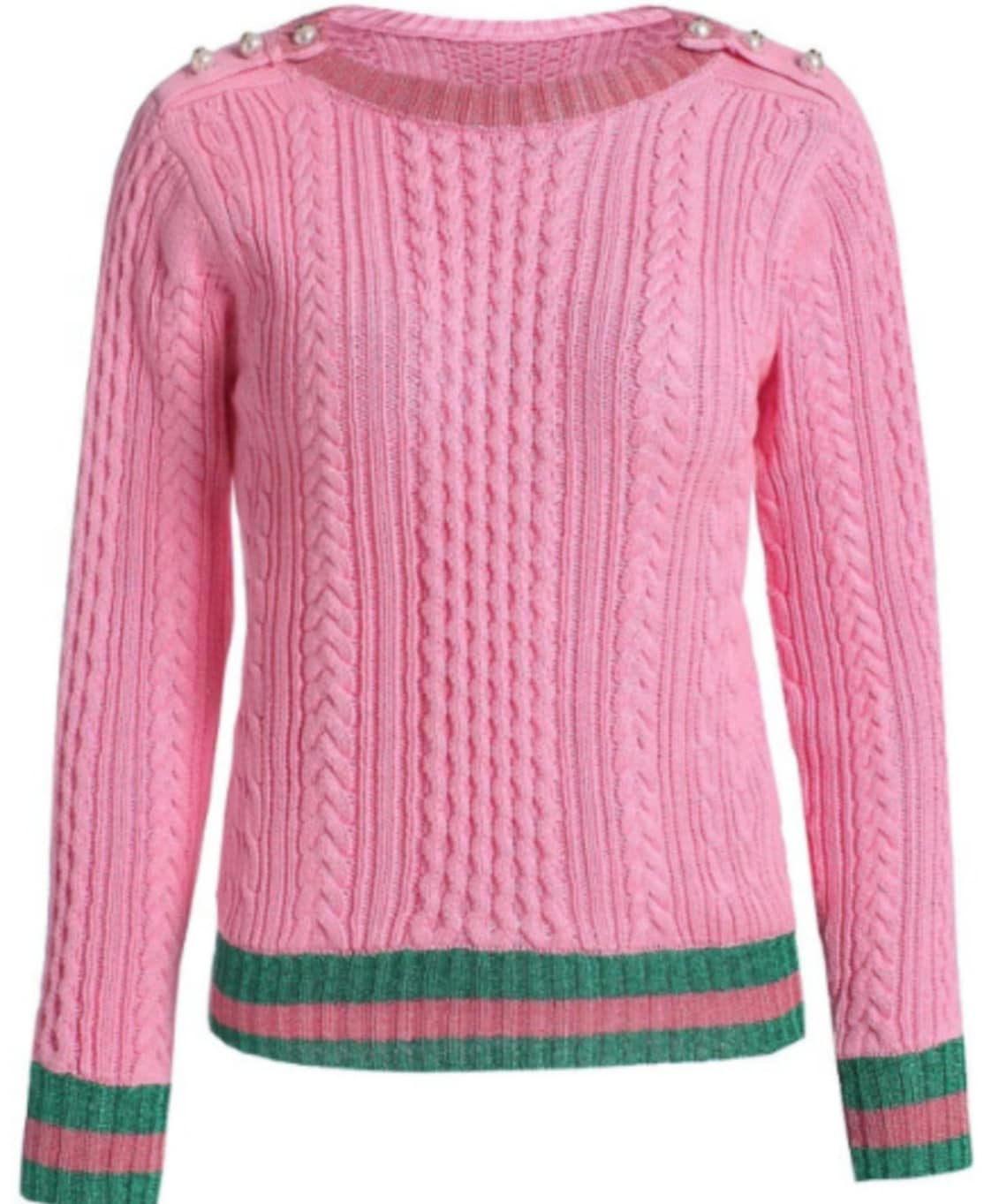 Pink and Green Custom Sweater Etsy