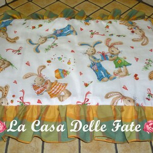 Housses de poêle lapin, housses de cuisine avec volant, housses de poêle, housses de poêle shabby-chic, décoration de cuisine, protection de plaque de cuisson